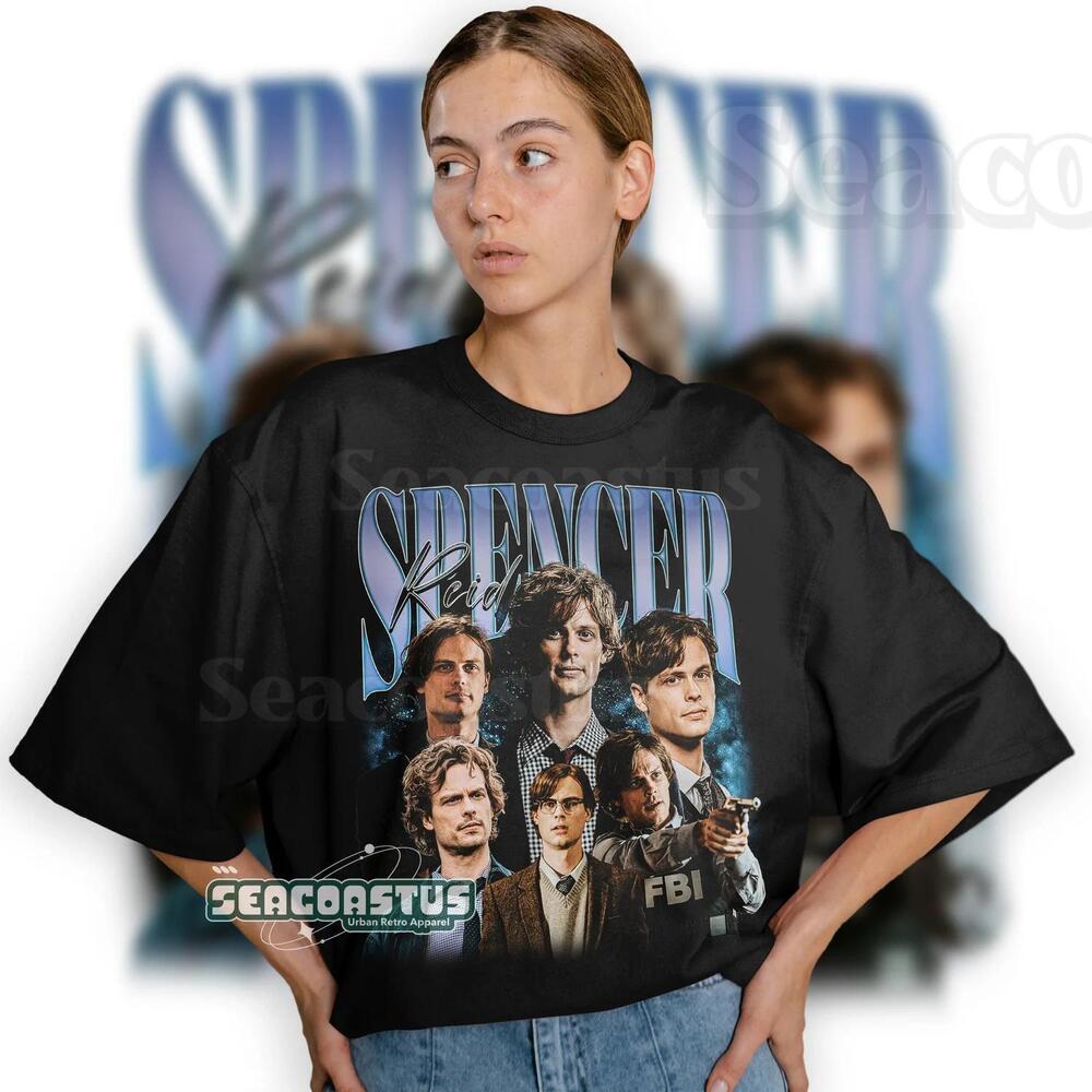 Limited Spencer Reid Retro 90s Fans Graphic T Shirt
